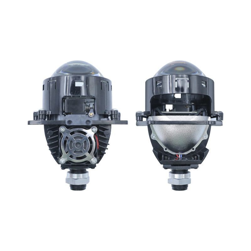 Led Bifocal Headlight Projector Lens Kit 05 Bifocal Rear LED bifocal headlight projector lens kit rear view