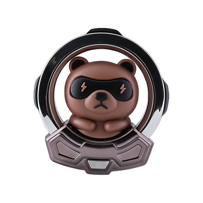 Clean product view of the bear-style LED car aromatherapy ambient light.