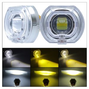 Led Devil Eye Lens Light Product Beam Reference Source image showing product views plus white, yellow, and white-yellow beam references.