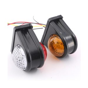 LED Double-Sided Oval Warning Marker Light 12V IP68