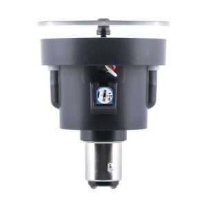 Led Kaleidoscope Motorcycle Flashing Brake Light Side Body Side body view showing bulb base and housing depth reference.