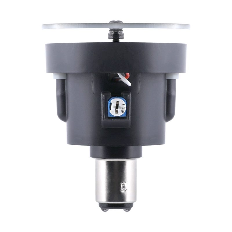 Led Kaleidoscope Motorcycle Flashing Brake Light Side Body Side body view showing bulb base and housing depth reference.