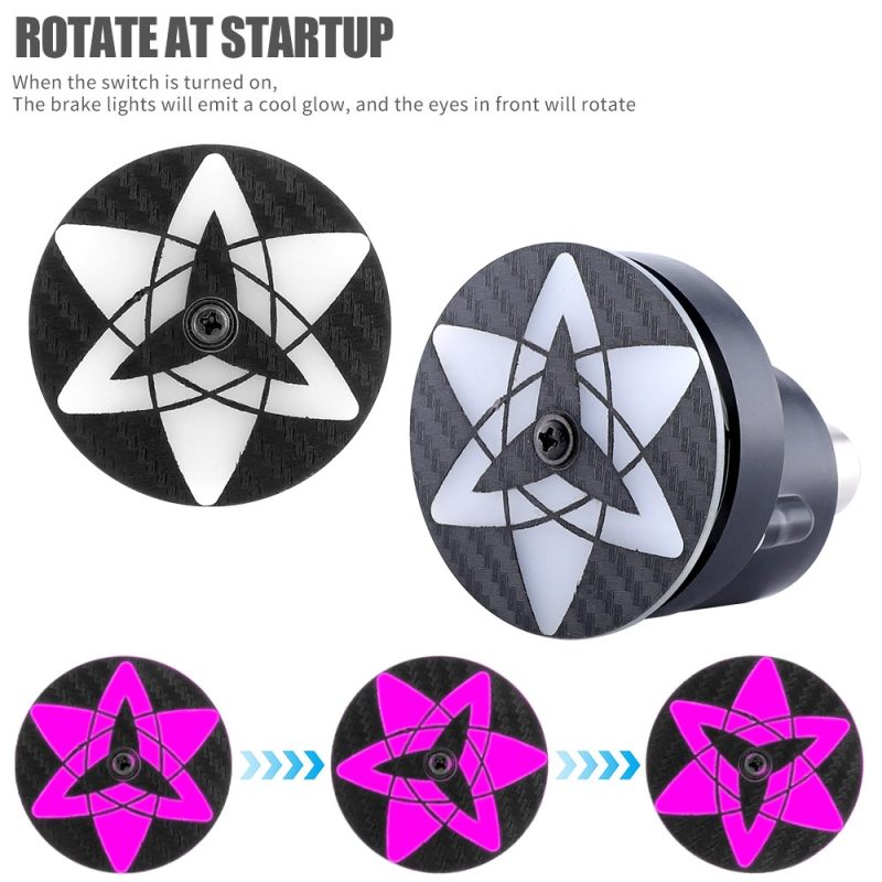 Led Six Leaf Motorcycle Flashing Brake Light Startup Rotation Startup rotation effect reference from the supplied source image.