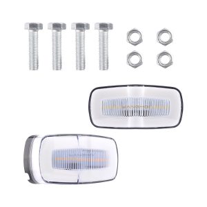 Light-guide rectangular LED warning light white hardware reference