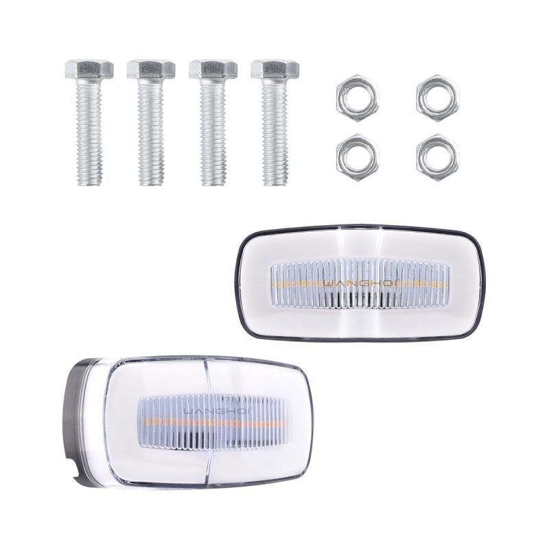 Light-guide rectangular LED warning light white hardware reference