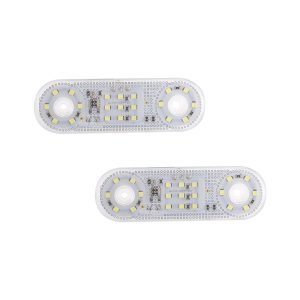 Long oval LED width indicator side marker white pair