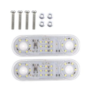 Long oval LED width indicator white hardware reference