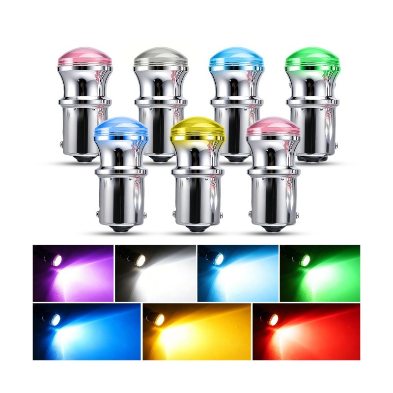 Low dome LED brake position bulb color options