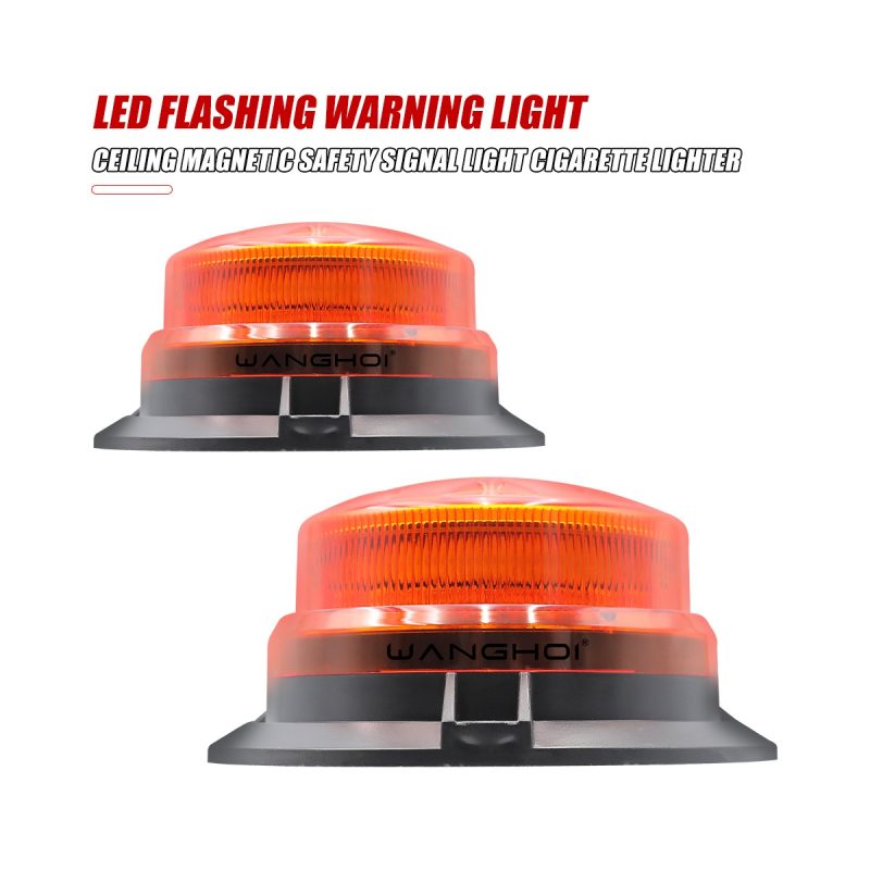 Low Profile Round Led Beacon Warning Light Color Options 01 Low Round Beacon Clean Main Low-Profile Round LED Beacon Warning Light