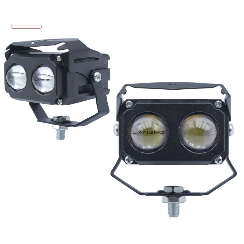 Mesh Small Steel Cannon Two-Color LED Spotlight