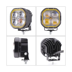 Product view collage for mini four-leaf clover LED spotlight