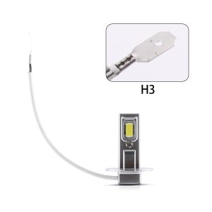 Mini Led Headlight Bulb Socket Options H1 H3 H7 H11 9006 06 Mini Headlight H3 Mini LED headlight bulb H3 pigtail reference