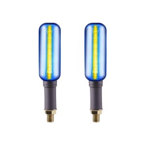 Motorcycle Ac Series Led Drl Turn Signal Light Options 04 Ac Series Drl Blue Yellow Blue-yellow pair reference for motorcycle AC-series LED DRL turn signal