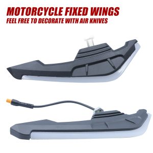 Motorcycle Fixed Wings Led Light Paired Body View Paired body reference showing the fixed-wing shape and mounting stud.