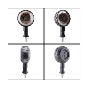 Motorcycle Led Daytime Running Turn Signal Shape Options 02 Moto Turn Round Views Motorcycle LED daytime running turn signal round style options