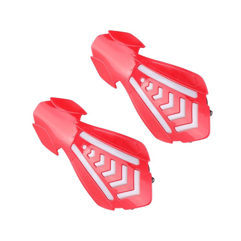 Motorcycle Led Handguard Warning Light Pair 02 Moto Handguard Lit Angle Lit angle reference for motorcycle LED handguard warning light pair