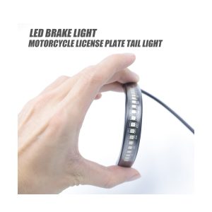 Motorcycle Led License Plate Tail Turn Signal Strip Series 02 Moto Plate Clear Pair Motorcycle LED license plate tail turn signal strip pair