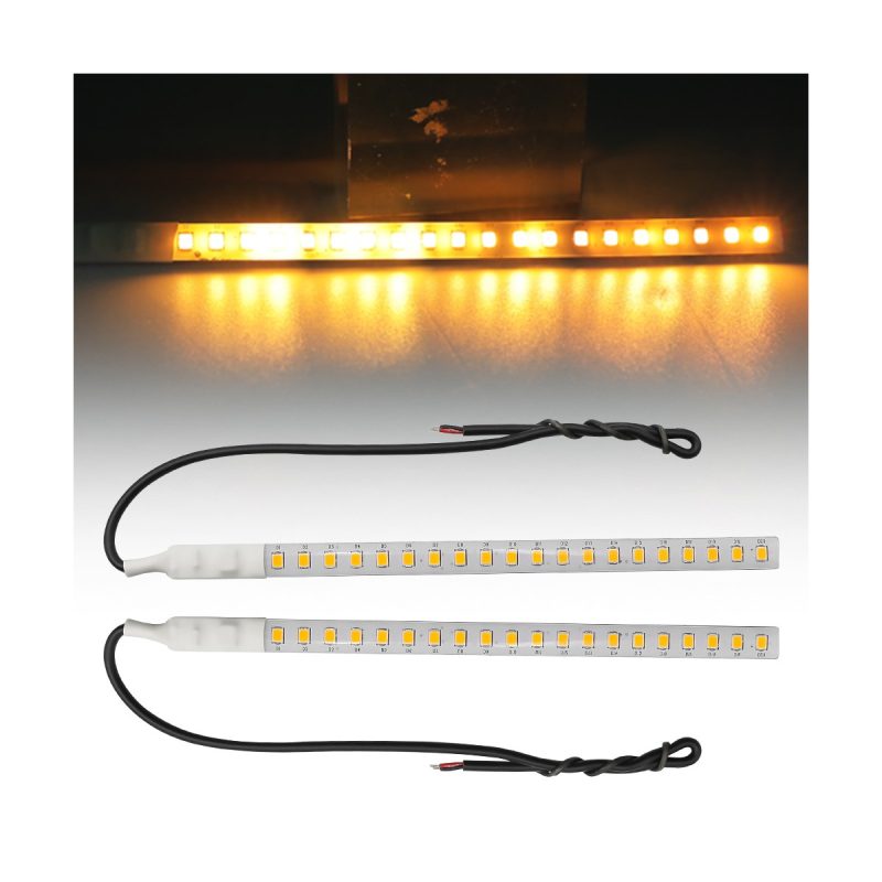 Motorcycle Led License Plate Tail Turn Signal Strip Series 05 Moto Plate Amber Motorcycle LED license plate tail turn signal strip amber effect