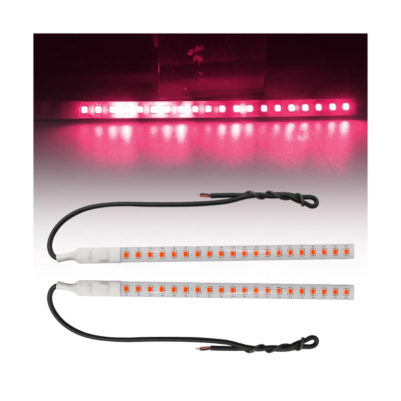 Motorcycle Led License Plate Tail Turn Signal Strip Series 06 Moto Plate Red Motorcycle LED license plate tail turn signal strip red effect