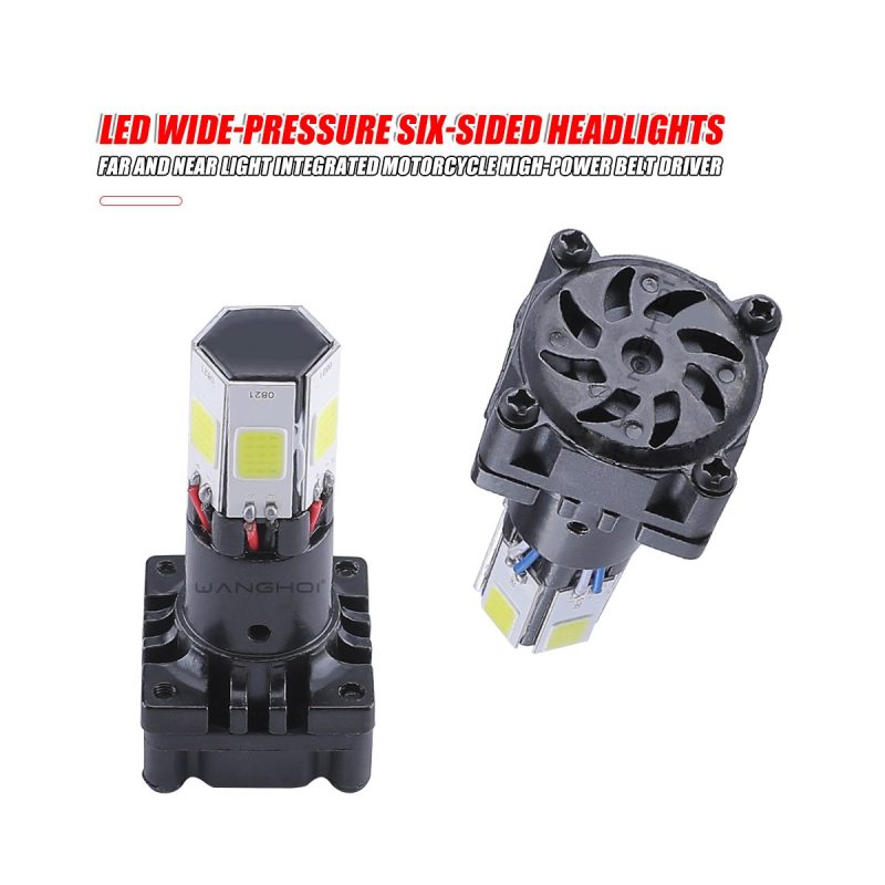 Multi Sided Wide Voltage Led Headlight Bulb Series 05 Multi Side Bulb Cooling Cooling fan reference for multi-sided LED headlight bulb
