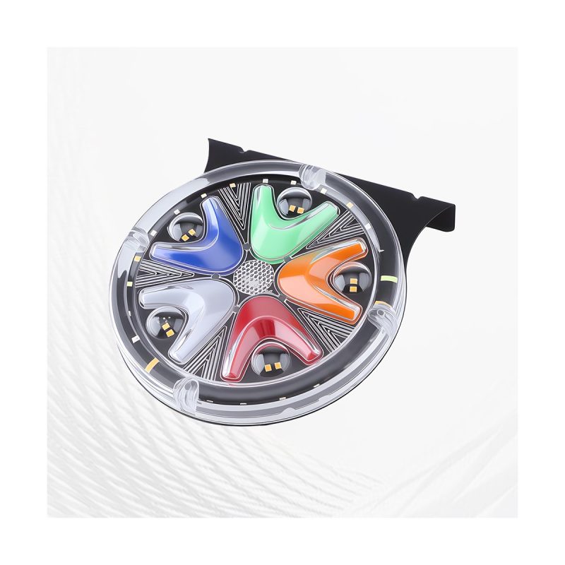 Multicolor LED strobe warning light side view