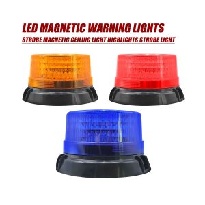 Multicolor magnetic LED beacon warning light amber red blue options
