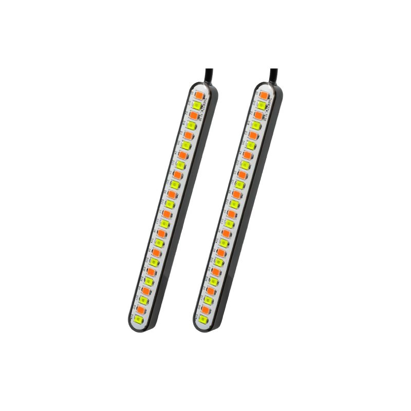 One Line Flow Led Dynamic Turn Signal Strip Light 03 Flow Signal Vertical One-line flow LED dynamic turn signal strip vertical pair view