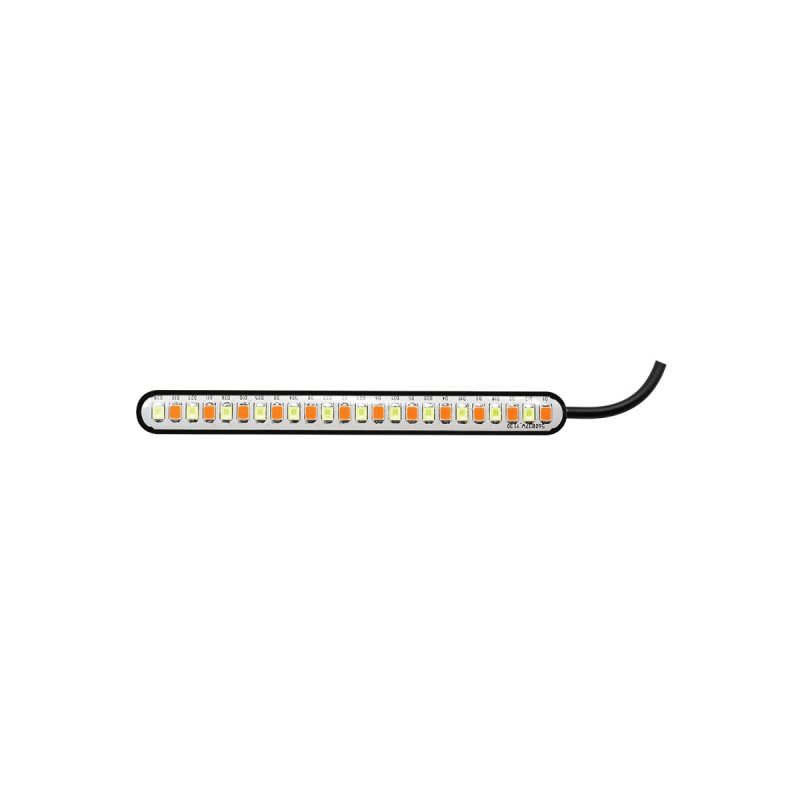 One Line Flow Led Turn Signal Light Strip Single View Single strip product view showing the slim lamp body and wire direction.