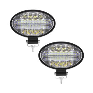 Oval 48-Bead LED Work Light side or depth reference