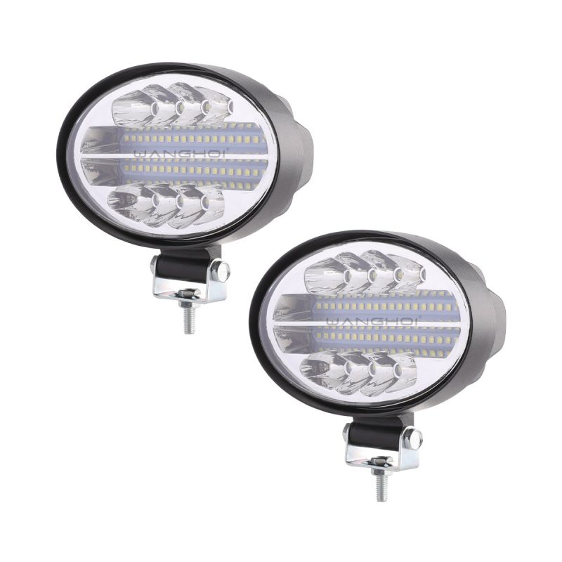 Oval 48-Bead LED Work Light rear housing reference