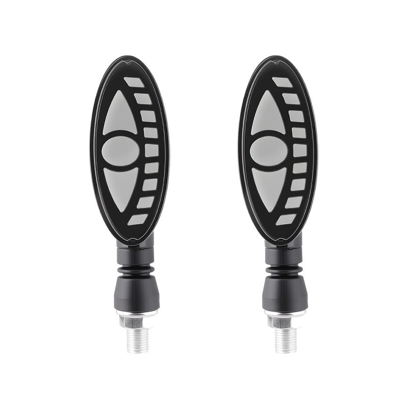 Oval Eye Motorcycle Led Drl Turn Signal 01 Main One To One Front Product Pair Oval Eye Motorcycle LED DRL Turn Signal Pair