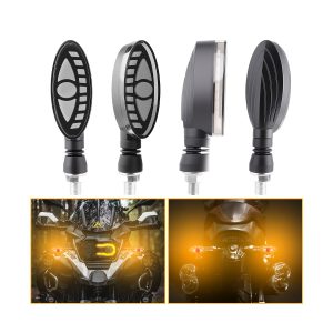 Oval Eye Motorcycle Led Drl Turn Signal 05 Multi Angle Product Grid Product-only grid with multiple viewing angles.
