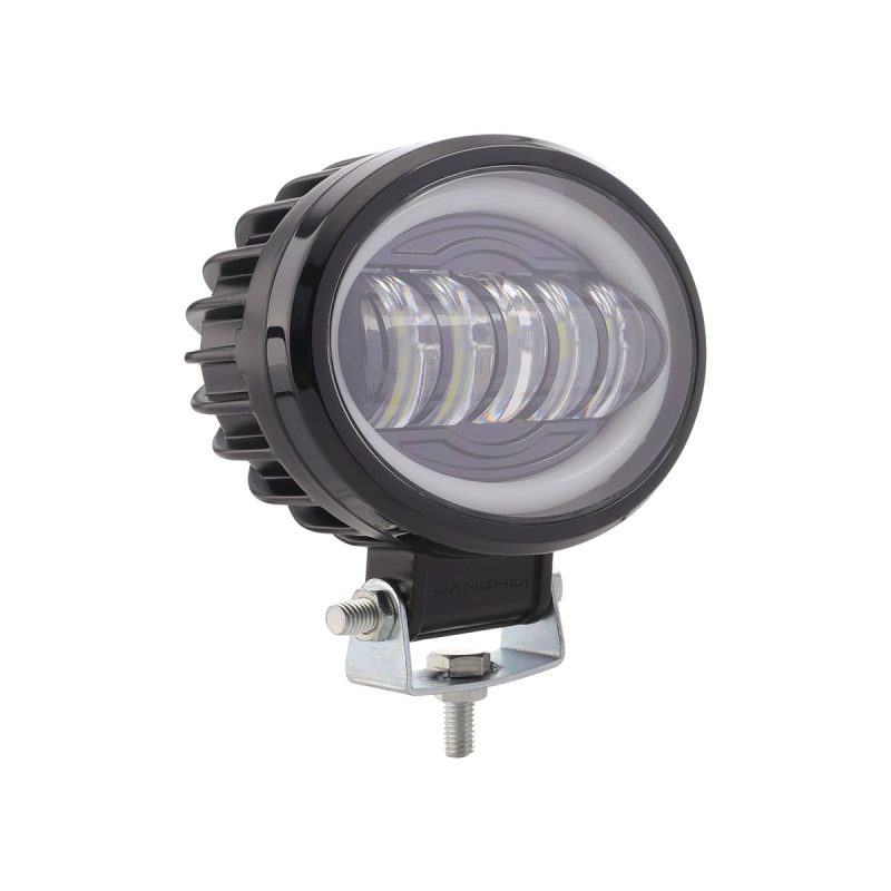 Oval Five-Bead LED Work Light angle reference
