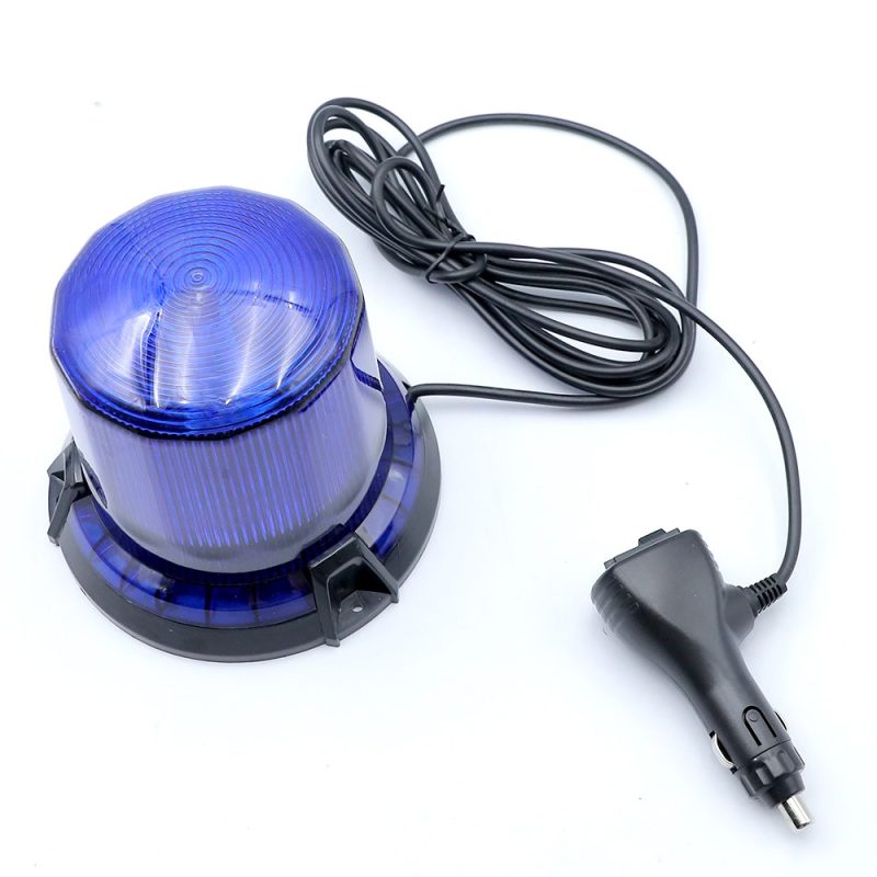 Oval Magnetic Led Beacon Warning Light Plug Blue Reference Blue color reference image from the supplied product folder.