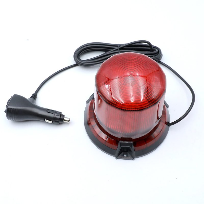 Oval Magnetic Led Beacon Warning Light Plug Red Reference Red color reference image from the supplied product folder.