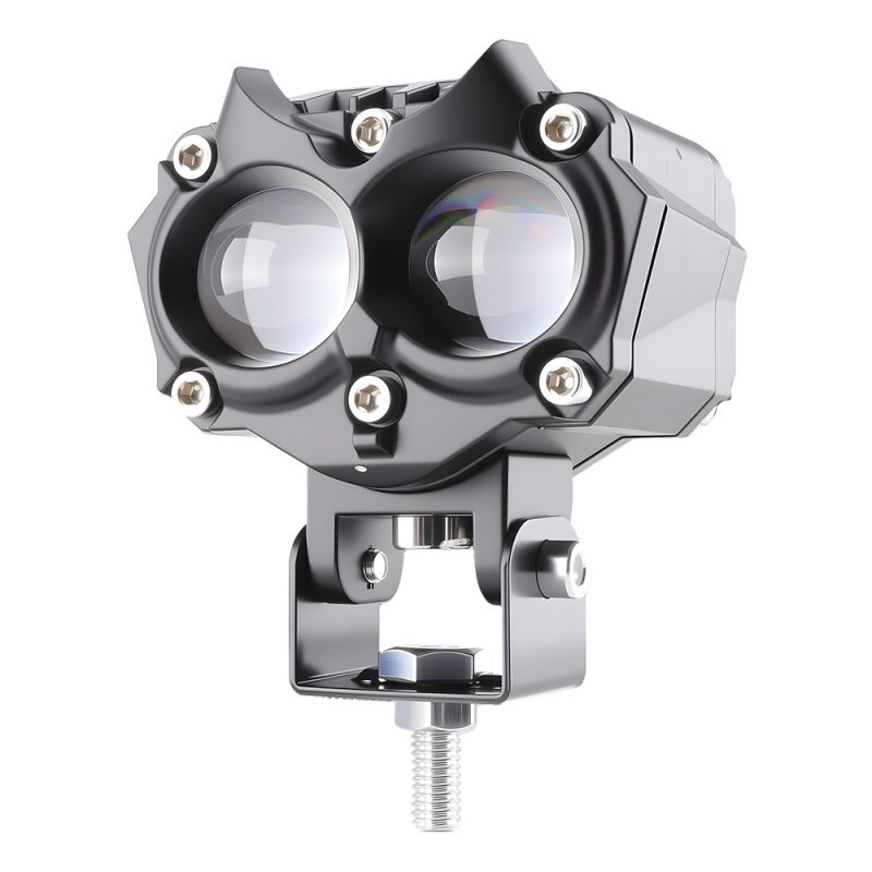 Owl Dual Bead Led Motorcycle Spotlight Black Main Owl Dual-Bead LED Motorcycle Spotlight Series