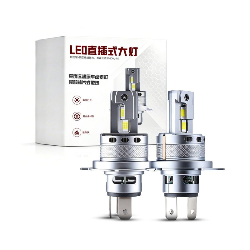 Plug In H11 Led Headlight Bulb Csp Chips 06 H11 Package Plug-in H11 LED headlight bulb package and pair