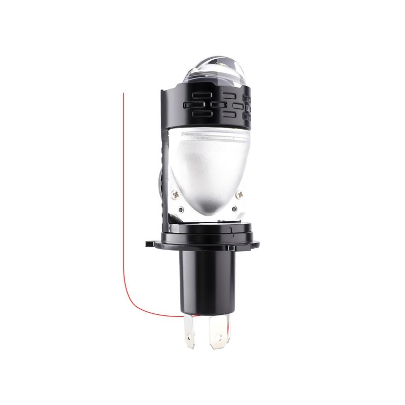 Plug In H4 Projector Lens Led Headlight Bulb Pair 01 Plug In H4 Projector Lens Led Headlight Bulb Pair 01 Plug-In H4 Projector Lens LED Headlight Bulb Pair