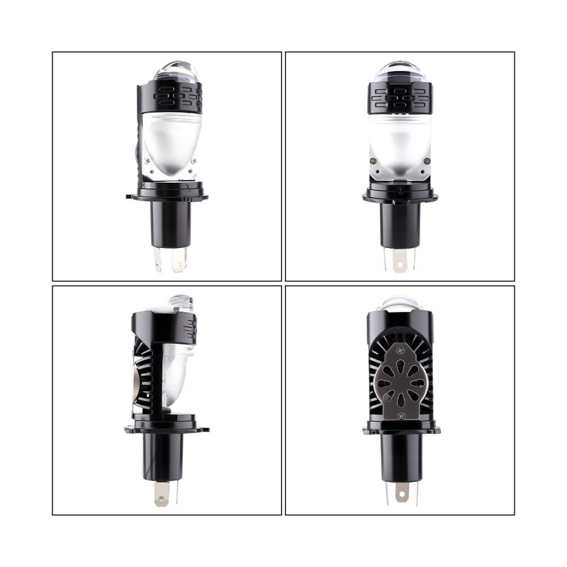 Plug In H4 Projector Lens Led Headlight Bulb Pair 02 Plug In H4 Projector Lens Led Headlight Bulb Pair 02 Plug-In H4 Projector Lens LED Headlight Bulb Pair socket option reference