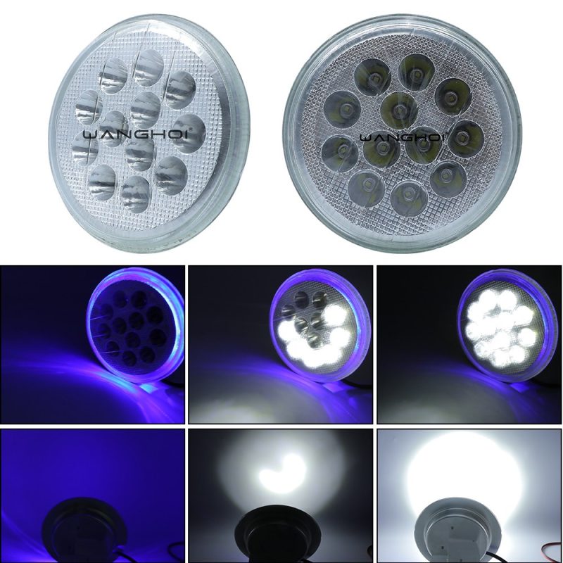 Prince Round Motorcycle Led Work Light Beam Effect Reference Beam and lighting effect reference from the supplied product folder.