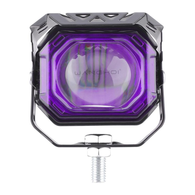 Purple Lens LED Big Steel Cannon Spotlight 12V-24V IP68