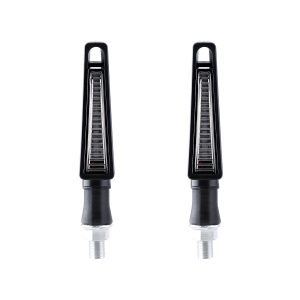 Raised Linear Motorcycle LED DRL Turn Signal Pair