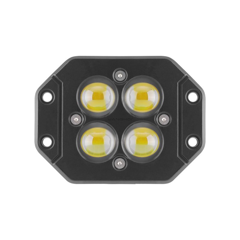 Recessed 4 Bead Color Led Work Light 01 Recessed Four Bead Yellow Recessed 4-Bead Color LED Work Light