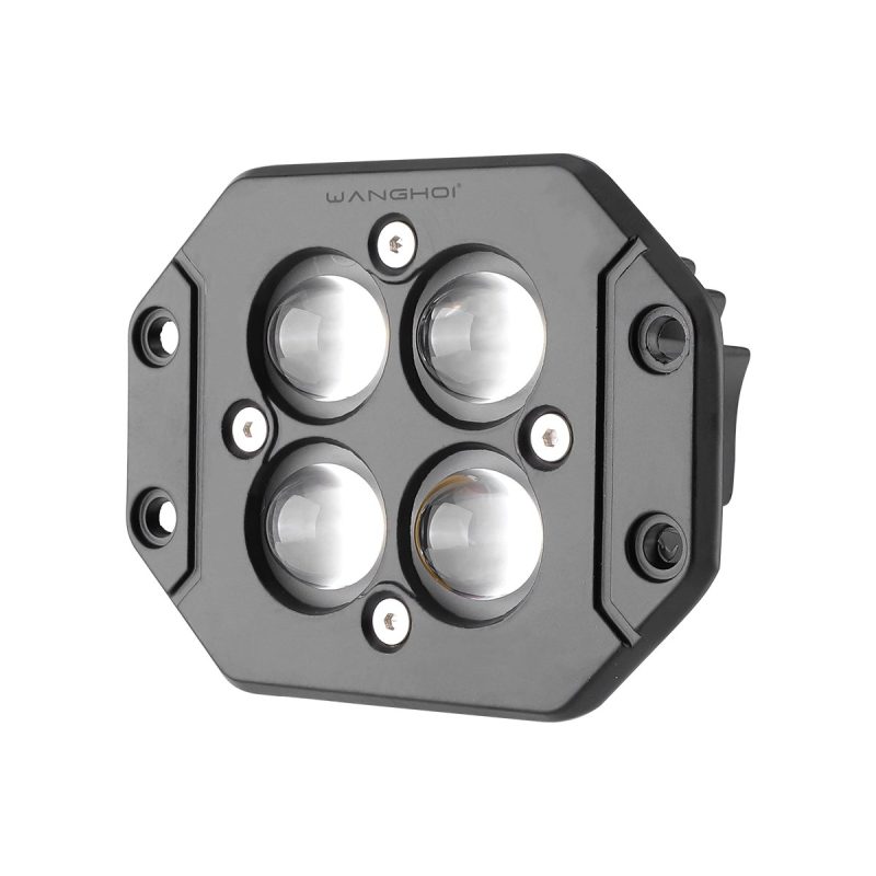 Recessed 4 Bead Color Led Work Light 02 Recessed Four Bead Clear Clear front reference for recessed 4-bead color LED work light