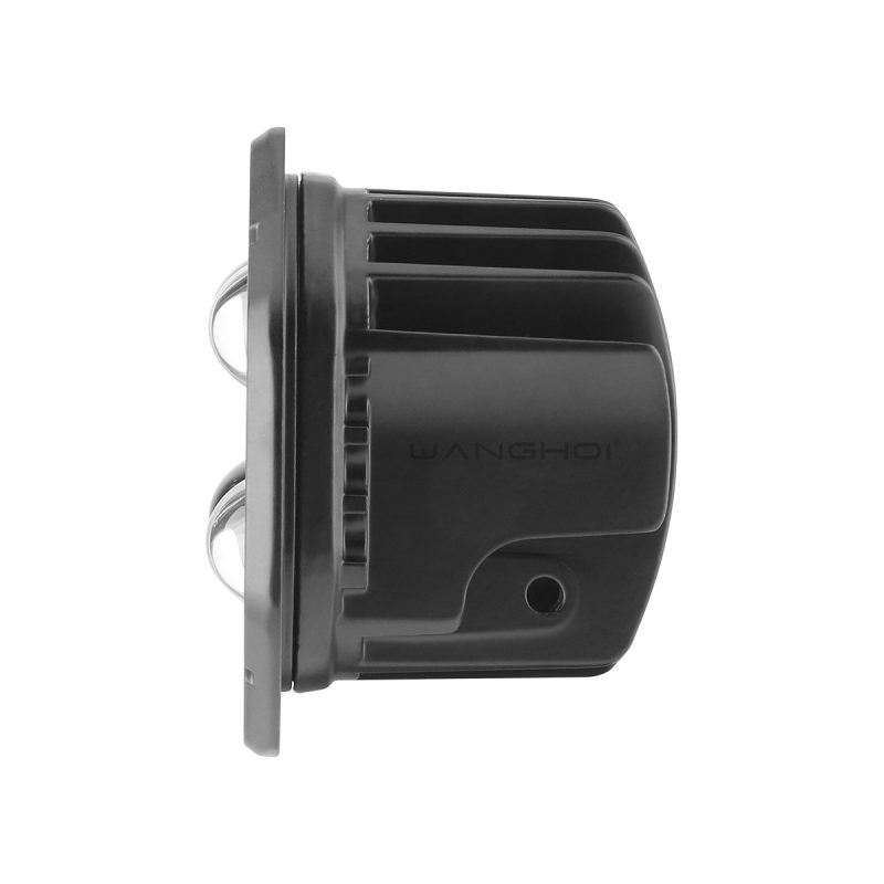 Recessed 4 Bead Color Led Work Light 03 Recessed Four Bead Side Side view of recessed 4-bead color LED work light