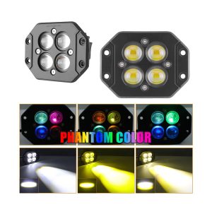 Recessed 4 Bead Color Led Work Light 06 Recessed Four Bead Effects Color-effect reference for recessed 4-bead color LED work light