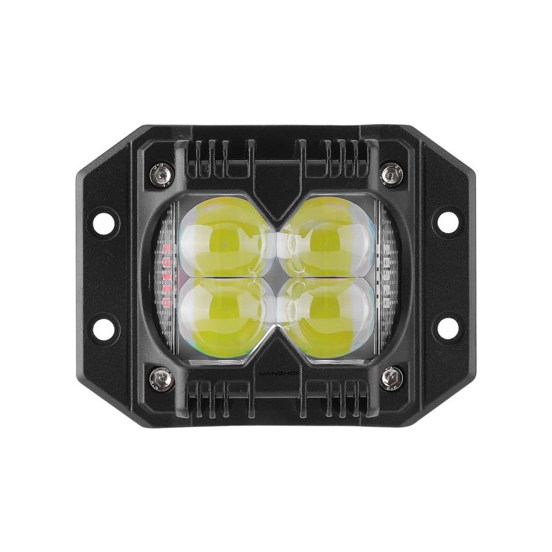 Recessed 4 Bead Led Red Blue Strobe Work Light Options 01 Recessed 4Bead Main Recessed 4-Bead LED Red Blue Strobe Work Light Options