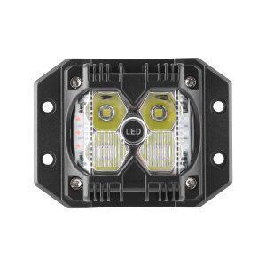 Recessed 4 Bead Led Red Blue Strobe Work Light Options 02 Recessed 4Bead Alt Front Alternative front lens for recessed 4-bead LED strobe work light
