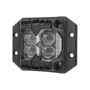 Recessed 4 Bead Led Red Blue Strobe Work Light Options 03 Recessed 4Bead Rear Rear housing view of recessed 4-bead LED strobe work light