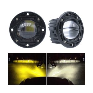Recessed Bi Color Led Fog Light Round Rectangular Options 02 Recessed Bicolor Round Effect Recessed bi-color LED fog light round product and light effect reference